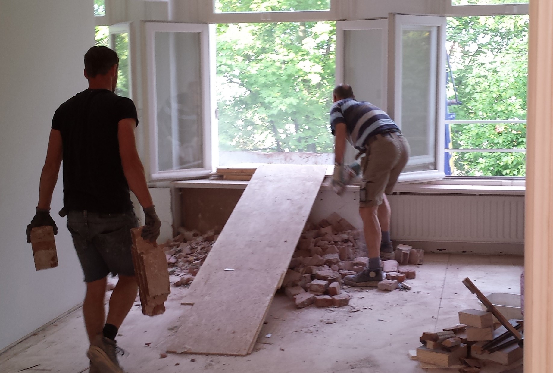 verbouwing in woning